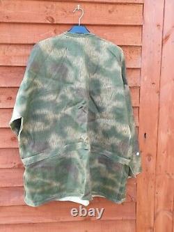 Tan And Water Camo Smock Original Cloth Wh Panzergrenadier Ww2 Allemand