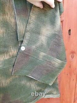 Tan And Water Camo Smock Original Cloth Wh Panzergrenadier Ww2 Allemand