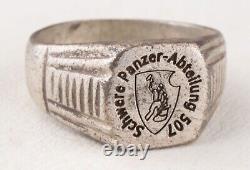 Tank WWII Ring Lourde Division de Panzer 507 ALLEMAND ww2 WEHRMACHT Force Blindée ARMÉE