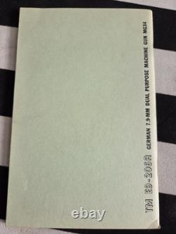 Titre de la TM E9-206A de l'Armée américaine de la Seconde Guerre mondiale (1943) ? Référence allemande MG34 de 7,9 mm