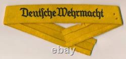 Titre de manche de la Wehrmacht allemande de la Seconde Guerre mondiale, brassard de l’armée Heer, écusson d’uniforme, insigne