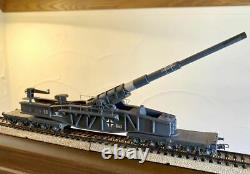 Train Gun Armée Allemande Wwii Ho Gauge 1/87 Travaux De Précision Chemin De Fer Nazi Troisième