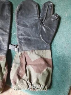 Très rares mitaines de sniper Bundeswehr camouflage éclats, armée ouest-allemande des années 50, 1956