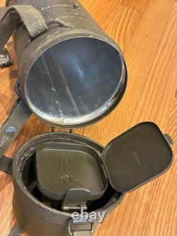 Tube de conteneur de masque à gaz de l'armée allemande de l'époque de la Seconde Guerre mondiale, vintage, Drucken Allemagne