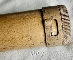 Tube de ressort de recul MG42 allemand de la Seconde Guerre mondiale (Schließfederhülse), daté 1942, Dunkelgelb