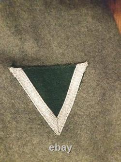 Tunique d'artillerie motorisée E. M. de l'armée allemande de la Seconde Guerre mondiale (reproduction du Lost Battalion).