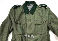 Tunique de combat en laine grise champ M1936 M36 de l'armée allemande de la Seconde Guerre mondiale