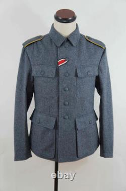 Tunique en laine bleu-gris Luftwaffe allemande M43 de la Seconde Guerre mondiale, 2XL SEULEMENT