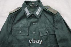 Tunique originale de l’armée allemande de la Seconde Guerre mondiale en tissu HBT, veste d’uniforme
