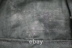 Tunique originale de l’armée allemande de la Seconde Guerre mondiale en tissu HBT, veste d’uniforme
