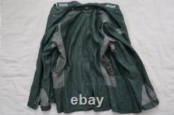 Tunique originale de l’armée allemande de la Seconde Guerre mondiale en tissu HBT, veste d’uniforme