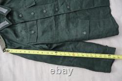 Tunique originale de l’armée allemande de la Seconde Guerre mondiale en tissu HBT, veste d’uniforme