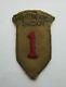 Ultra Rare Wwi Wwii Us Army 1st Infantry Division Patch Theater Allemand