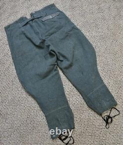 Uniforme allemand de la Seconde Guerre mondiale, tunique, pantalon, culottes Heer datées de 1944, provenant d'une succession de vétéran de l'armée américaine