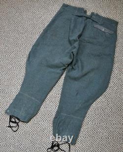 Uniforme allemand de la Seconde Guerre mondiale, tunique, pantalon, culottes Heer datées de 1944, provenant d'une succession de vétéran de l'armée américaine