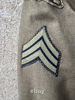 Uniforme de la veste Ike des forces de la constabulary de la 7e armée américaine de la Seconde Guerre mondiale, fabriqué en Allemagne, broderie en fil d'or BB334