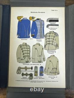 Uniformes de cavalerie de l’armée allemande de la Première Guerre mondiale, planches militaires en couleur impériales, 1939, COMPLET Uniformes de cavalerie de l’armée allemande de la Première Guerre mondiale, planches militaires en couleur impériales, 1939, COMPLET