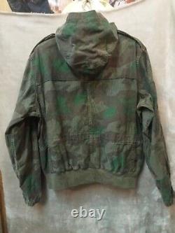 VINTAGE 70s MIL-TEC WWII CAMOUFLAGE SPLINTER RÉVERSIBLE DE L'ARMÉE ALLEMANDE HEER