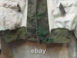 VINTAGE 70s MIL-TEC WWII CAMOUFLAGE SPLINTER RÉVERSIBLE DE L'ARMÉE ALLEMANDE HEER