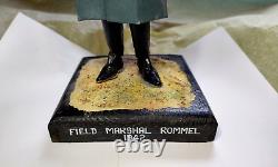 VTG Allemand Maréchal Erwin Rommel WWII Figurine Personnalisée 12 Fait Main Arts