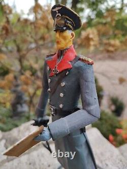 VTG Allemand Maréchal Erwin Rommel WWII Figurine Personnalisée 12 Fait Main Arts