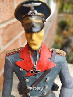 VTG Allemand Maréchal Erwin Rommel WWII Figurine Personnalisée 12 Fait Main Arts