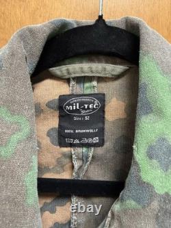 Veste Panzer/Stug en coton pour homme, reproduction WWII, camouflage feuille de chêne allemand Mil-Tec