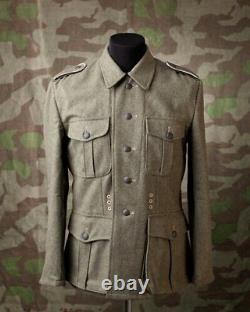 Veste Tunic Ww2 Repro Coat De Meilleure Qualité De L'armée Allemande M40 Field Wool