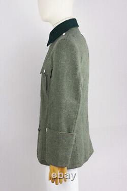 Veste de campagne en laine pour officier de l'armée allemande M36 avec pantalon taille L