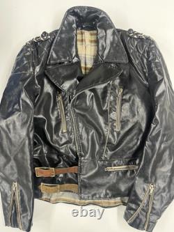 Veste de moto allemande vintage d'après-guerre 42