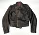 Veste De Moto En Cuir Allemande Originale Des Années 30-40 De La Wwii Marron Drp Zipp