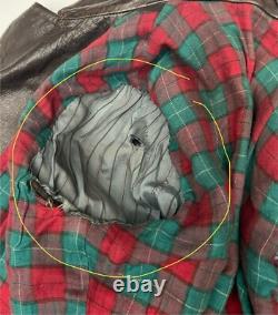 Veste de moto en cuir allemande originale des années 30-40 de la WWII marron DRP Zipp