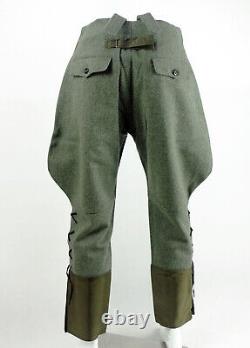Veste de terrain en laine pour officier de l'armée allemande M36 avec pantalon court taille XXXL.