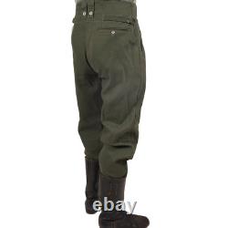 Veste de tunique allemande de la Seconde Guerre mondiale Uniforme militaire allemand pour hommes en laine verte Expédition rapide