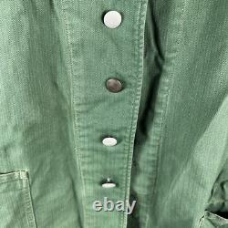 Veste en toile HBT à motif treillis de l'armée allemande Heer de la Seconde Guerre mondiale