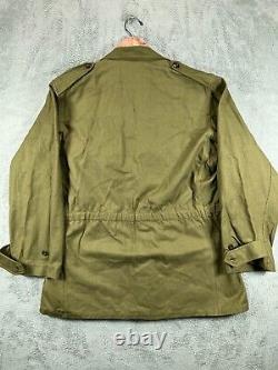 Veste militaire allemande vintage de la Seconde Guerre mondiale M-1943 M43 de l'armée allemande des années 40, vert, taille 46 A2