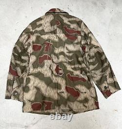 Veste militaire rare de l'armée allemande avec motif de camouflage Sumpfmuster 3 de la Bundesgrenzschutz, taille 46.