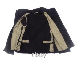 Veste rétro noire en laine Panzer d’élite de l’armée allemande de la Seconde Guerre mondiale, taille XL