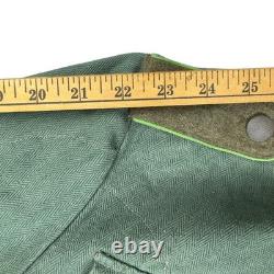 Veste tunique HBT Drillich de l’armée allemande de la Seconde Guerre mondiale des années 1940, homme petite taille, vert, militaria vintage