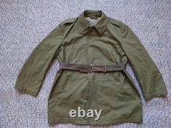 Vintage Militaire Sauge Vert Surpoil Army Coton L Allemand Vietnam Wwii