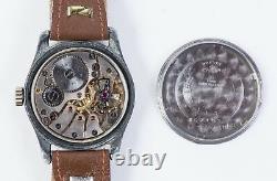 Vintage Swiss Watch Buren Armée Allemande Militaire Ww2 Büren