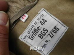 Vintage W Numéro Armée Allemande Bgs Tan & Eau Ww2 Sumpftarn Tarn Coat Jacket Camo