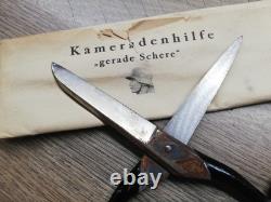 Vtg Rare WWII WW2 Allemand Wehrmacht Armée Soldat Ciseaux Droits Solingen