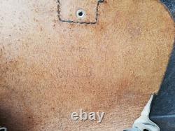 Vtg Rare WWII WW2 Type Bundeswehr Armée Allemande de l'Ouest Étui en Cuir Noir pour Cartes de Dispatch