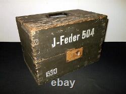 WW II Armée Allemande WH J-Feder 504 MINUTEUR MÉCANIQUE PIONNIER TRÈS RARE