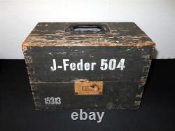 WW II Armée Allemande WH J-Feder 504 MINUTEUR MÉCANIQUE PIONNIER TRÈS RARE