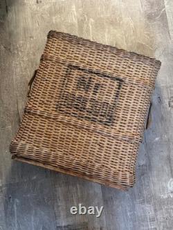 WW1, WW2 Panier d’artillerie en osier de l’armée allemande pour obus, porte-obus pouvant contenir 4 obus