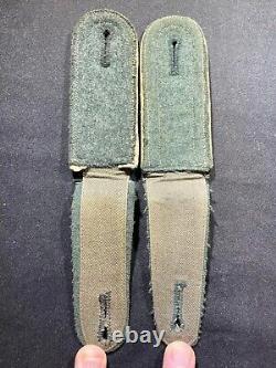 WW2 WWII Allemand Militaire Armée Heer Infanterie Vert Foncé NCO Utz Épaulières