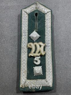 WW2 WWII Allemand Militaire Heer Armée M34 Mitrailleuse Btn 5 Infanterie Épaulettes