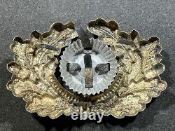WW2 WWII Allemand Militaire Heer GÉNÉRAL Armée Visière Casquette Métal Cocarde & Couronne